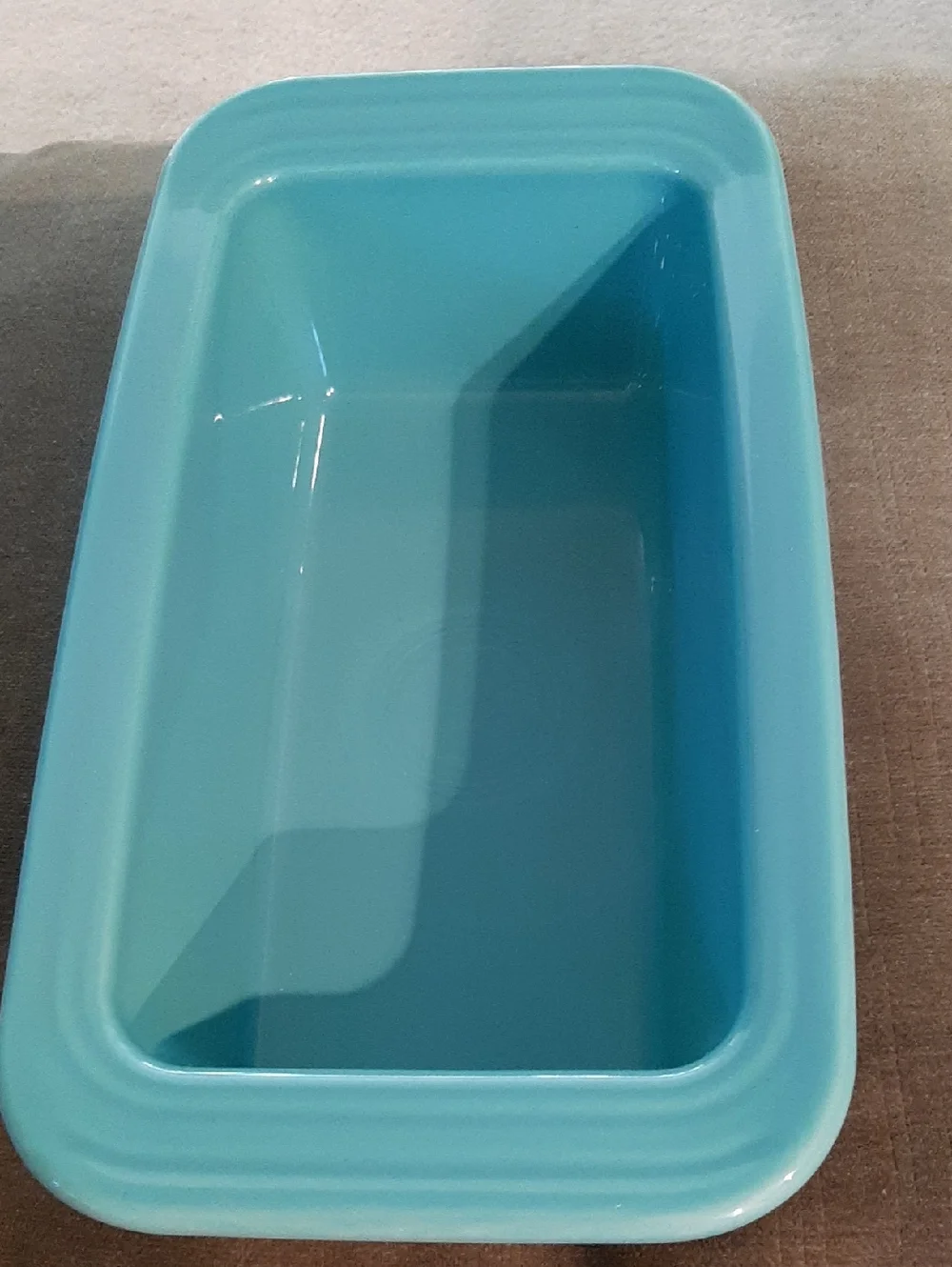 Fiesta Turquoise Ceramic Loaf Pan